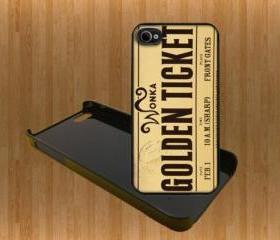 Willy wonka golden ticket Custom Case/Cover FOR Apple IPhone 4 5 Samsung S3 /S4 BLACK/WHITE WITH FREE SCREEN PROTECTOR
