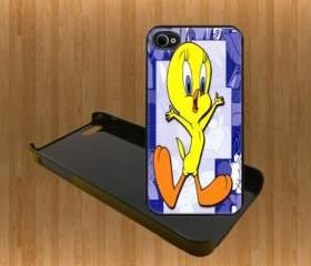 Tweety of Lonney Tunes Custom Case/Cover FOR Apple IPhone 4 5 Samsung S3 /S4 BLACK/WHITE WITH FREE SCREEN PROTECTOR