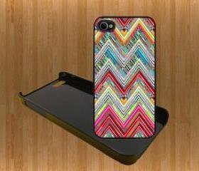 MIX COLOR CHEVRON Custom Case/Cover FOR Apple IPhone 4 5 Samsung S3 /S4 BLACK/WHITE WITH FREE SCREEN PROTECTOR