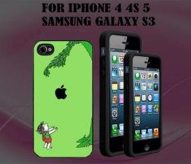 Giving Tree Custom Case/Cover FOR Apple IPhone 4 5 Samsung S3 /S4 BLACK/WHITE WITH FREE SCREEN PROTECTOR