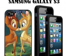 BAMBI LOVE Custom Case/Cover FOR Apple IPhone 4 5 Samsung S3 /S4 BLACK/WHITE WITH FREE SCREEN PROTECTOR